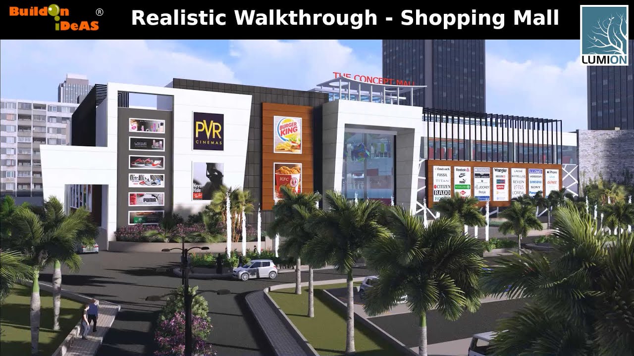 Shopping Mall 3D Animation Walkthrough | Shopping Mall Architecture Design | Buildon Ideas