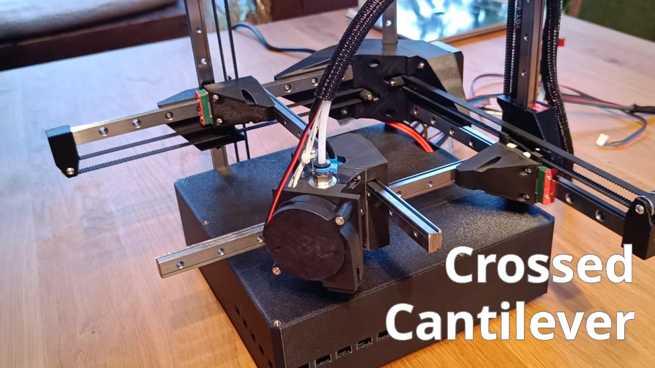 Вторая версия экспериментального 3D-принтера с кросс-консолью: N3D