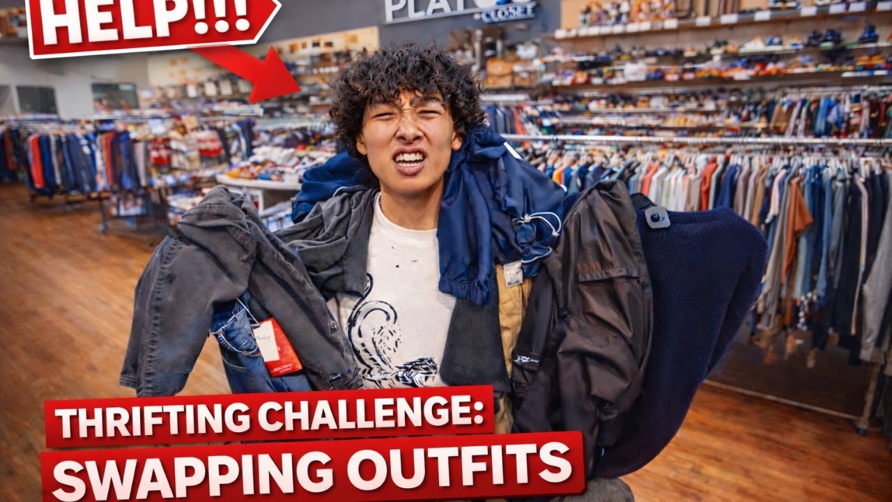 we swapped outfits at the thrift store...(bad idea)