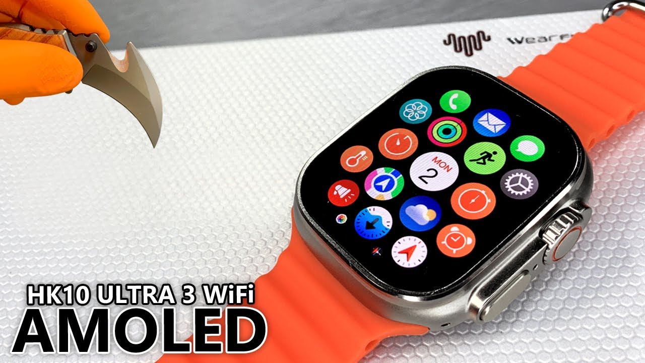 HK10 Ultra 3 WF SmartWatch Unboxing & Review (AMOLED, 2GB ROM, ChatGPT, Local Music, TWS) - ASMR