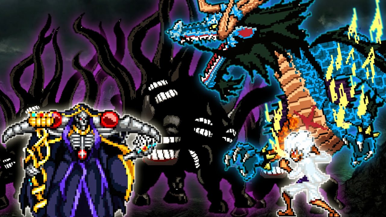 Ainz Ooal Gown(Overlord) OP(New) VS Kaido V3 OP & Wano Luffy V2 OP in Jump Force Mugen