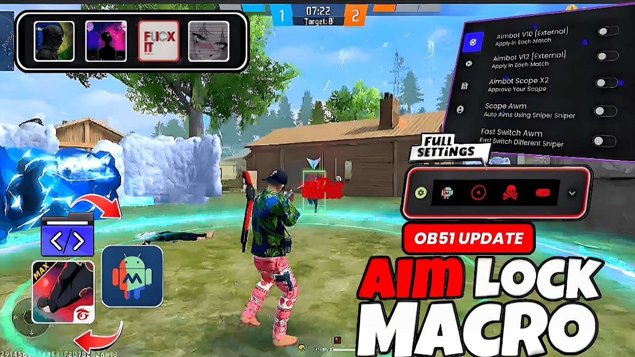 free fire android macro sensi tutorial | macro Droid settings tutorial | OB51 UPDATE