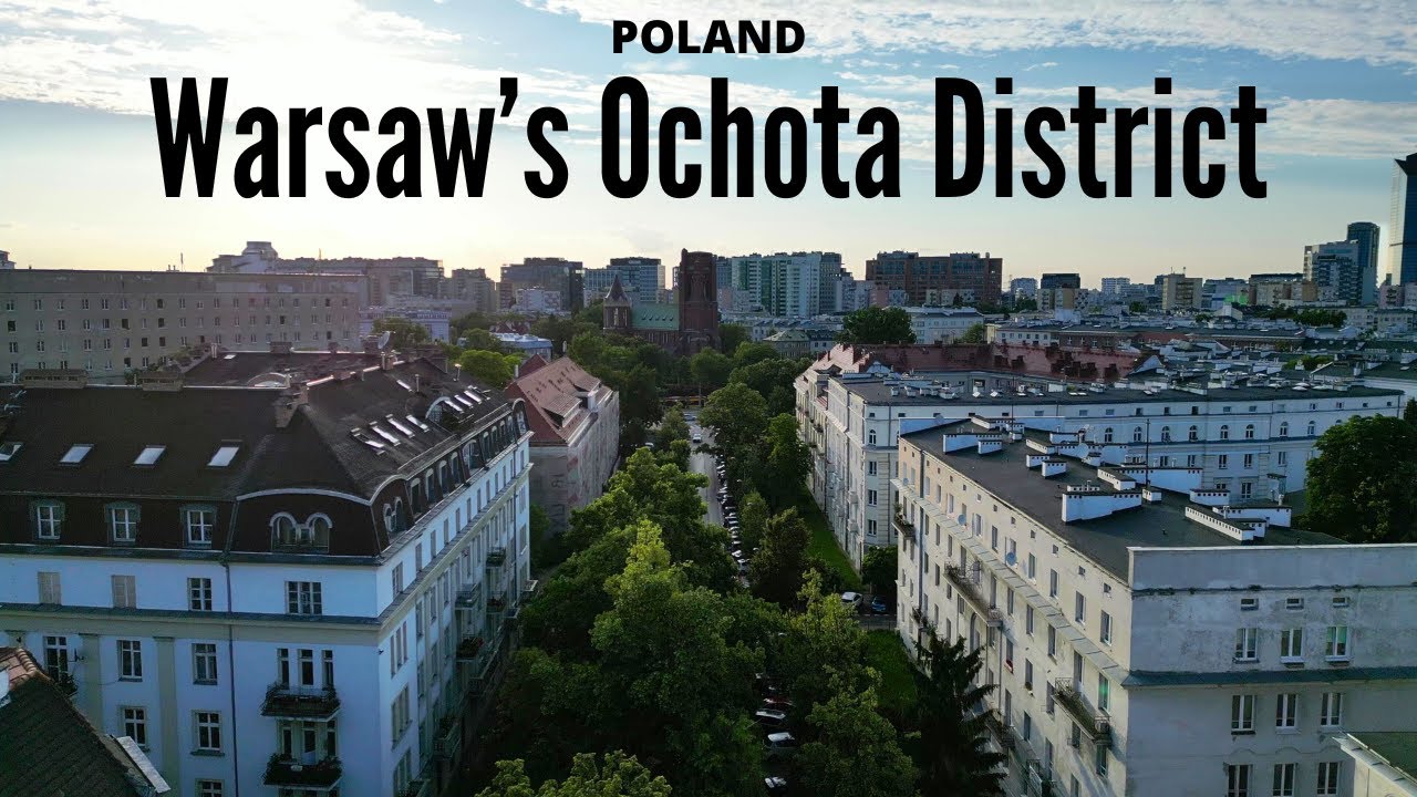 Warsaw's Ochota District - 4K drone video