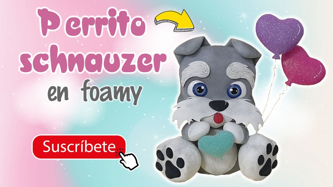 Perrito schnauzer 🐶 | Cómo hacer manualidades fáciles con foami