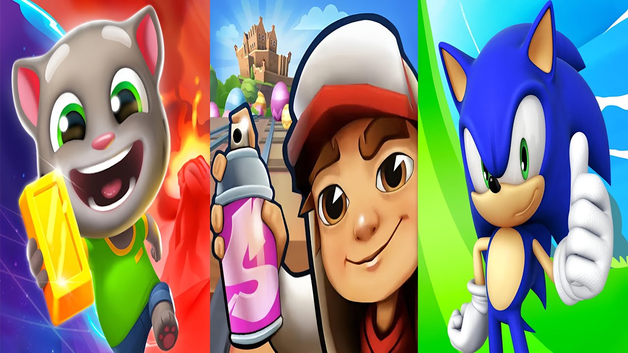 Subway Surfers : Easter Edinburgh 2025 🆚 Talking Tom Time Rush 🆚 Sonic Dash