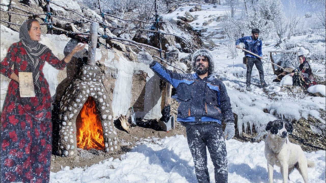 One woman, one fireplace, an endless battle with the cold.