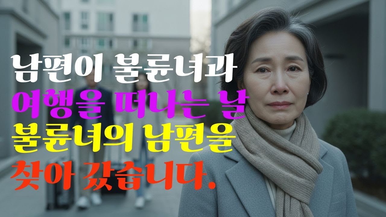 남편이 불륜녀과 여행을 떠나는 날, 불륜녀의 남편을 찾아 갔습니다