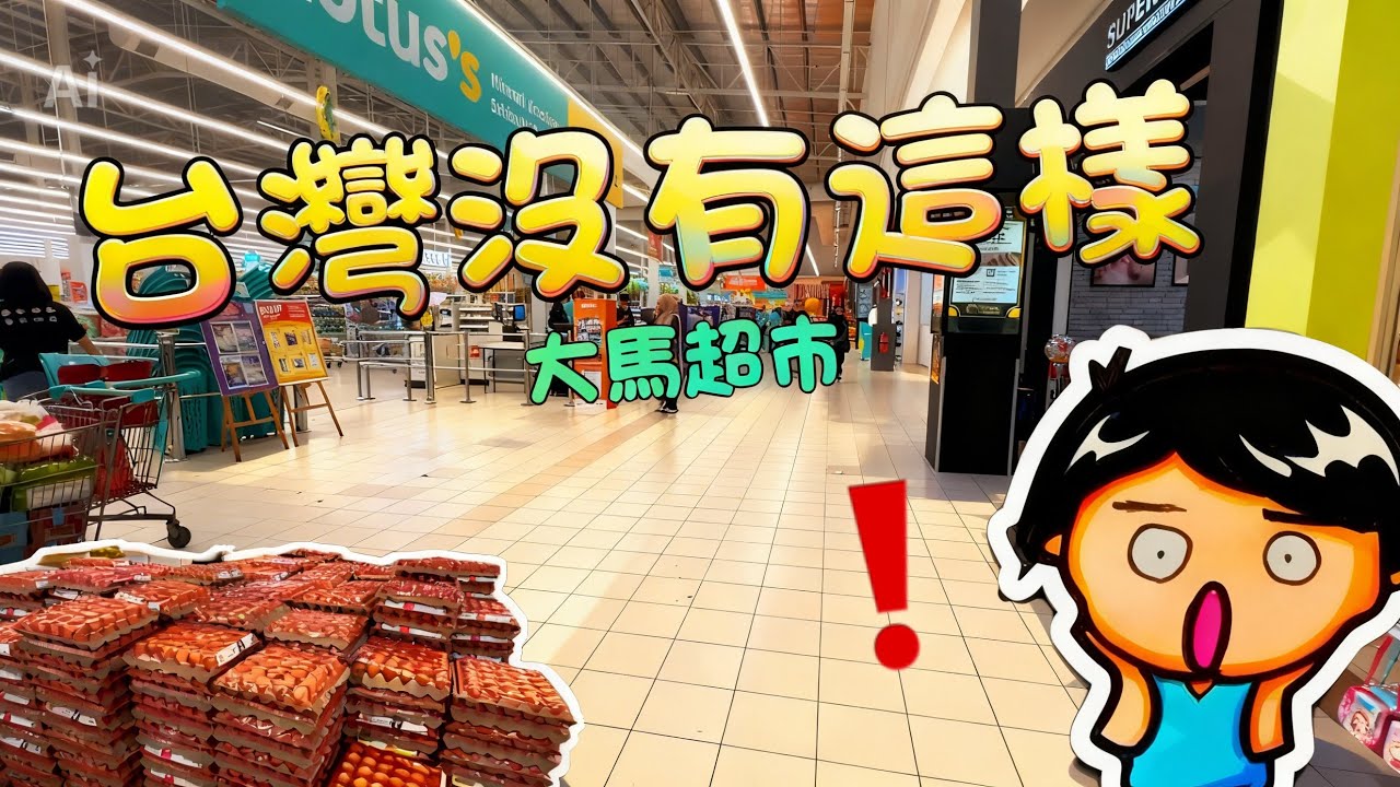 台灣人逛大馬超市，這幾件事很不習慣［Lotus’s超市文化差異］