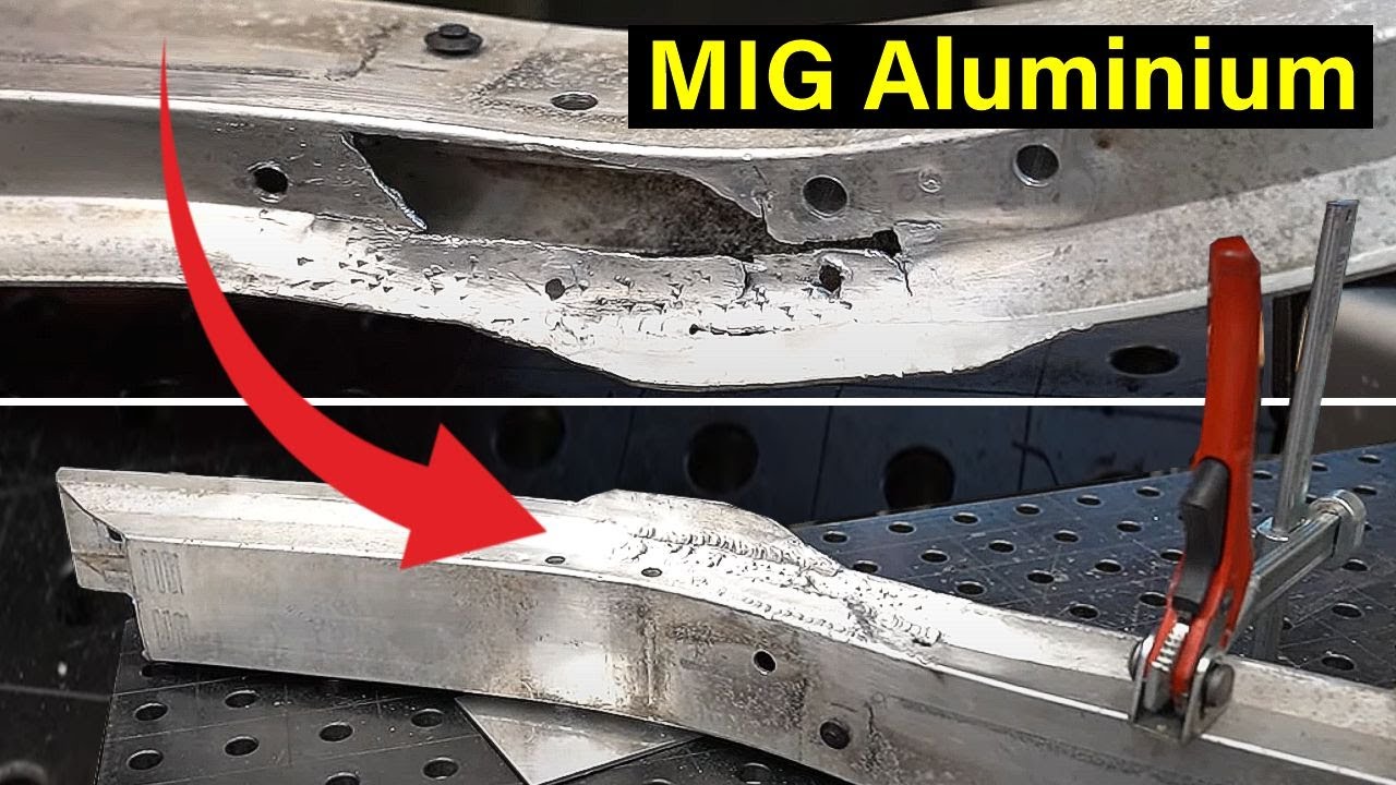 Unfall Kfz￼ Stoßstange aus Aluminium instandsetzen￼.