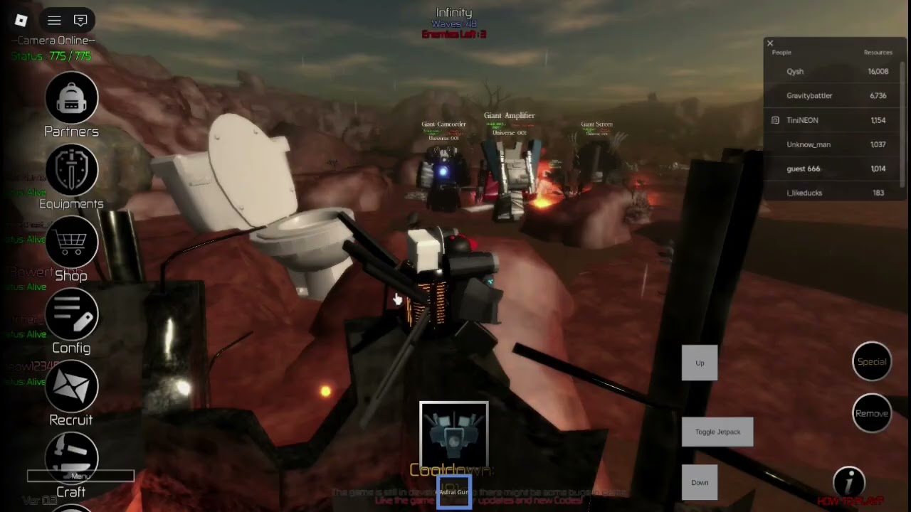 toilet collapsed universe gameplay(lagging)