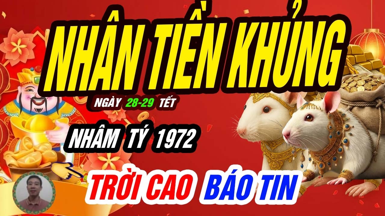 🐭 Nhanh Trí Chớp Thời Cơ! NHÂM TÝ 1972 Mở Lối Giàu Sang Đúng 2 ngày duy nhất cuối năm