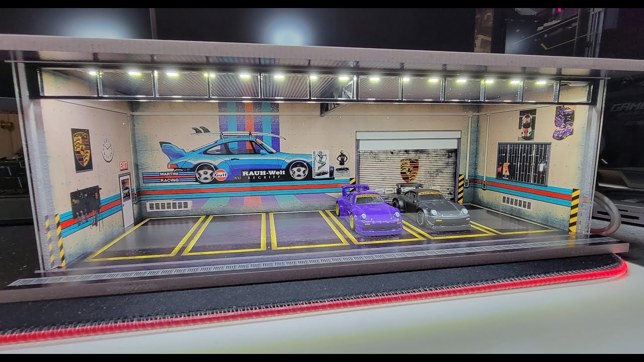 G Fans Porsche Garage Diorama 1:64 scale Bonus EP.14