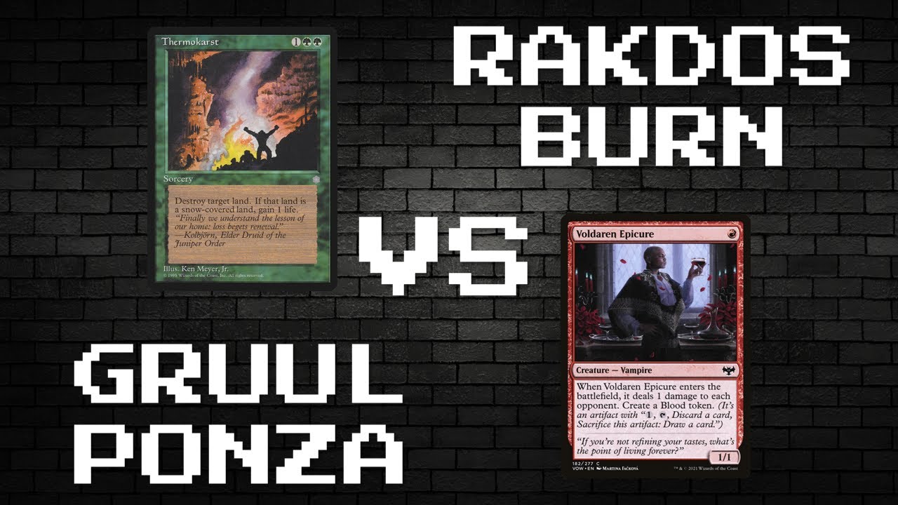MTG PAUPER - GRUUL PONZA vs RAKDOS BURN