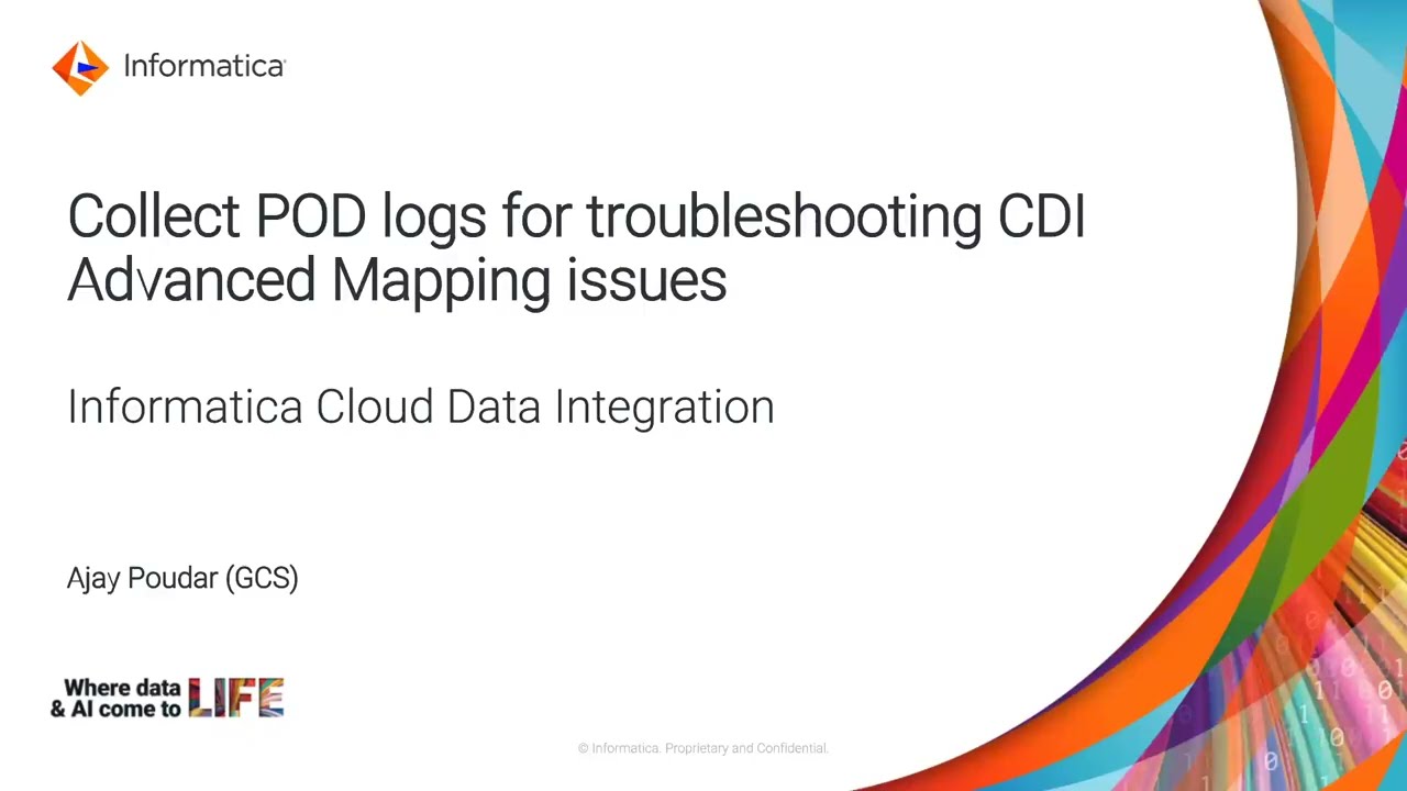 How to Collect POD Logs for Troubleshooting CDI Advanced Mapping Issues
