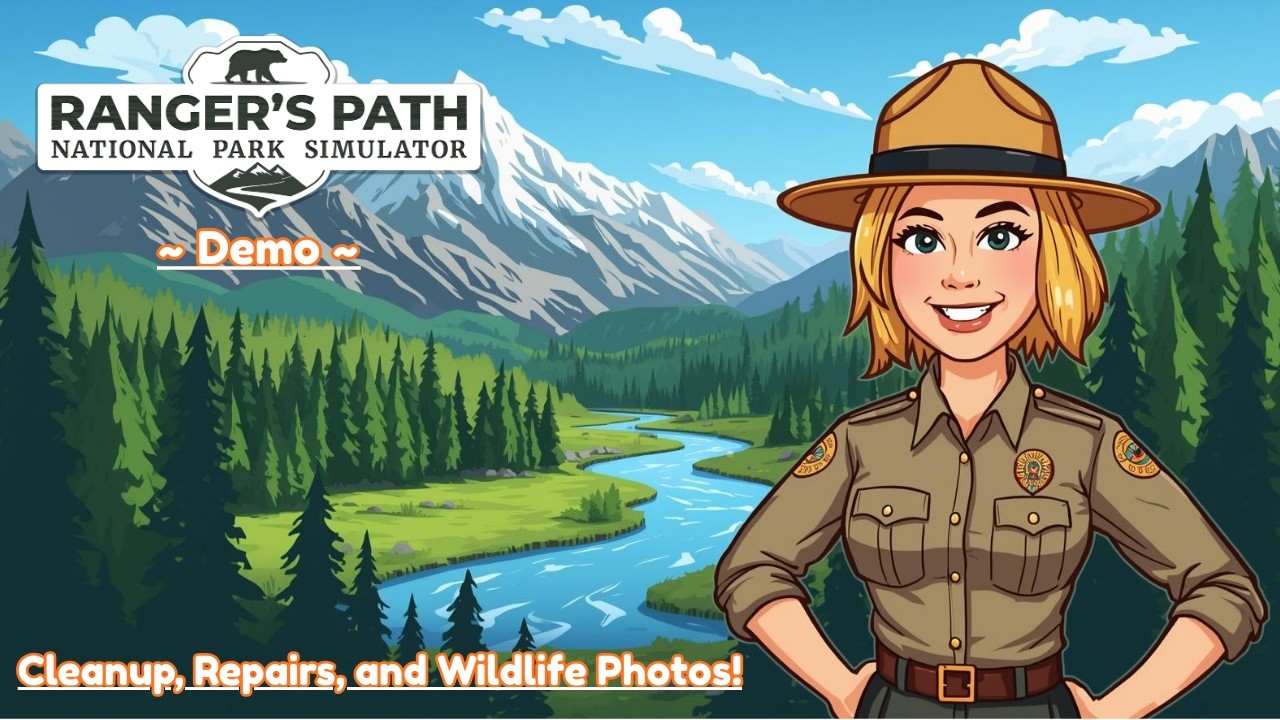 Ranger's Path: National Park Simulator Demo - Cleanup, Repairs & Wildlife Photos!