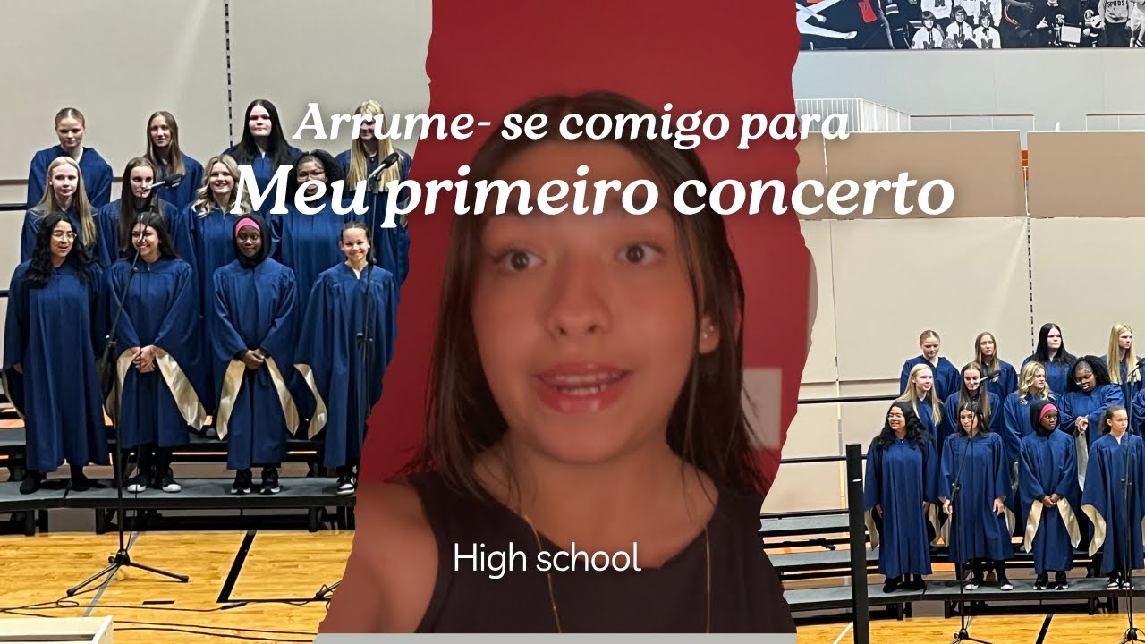 Arrume-se comigo  para o meu concerto high school 🏫 /vlog intercâmbio #7