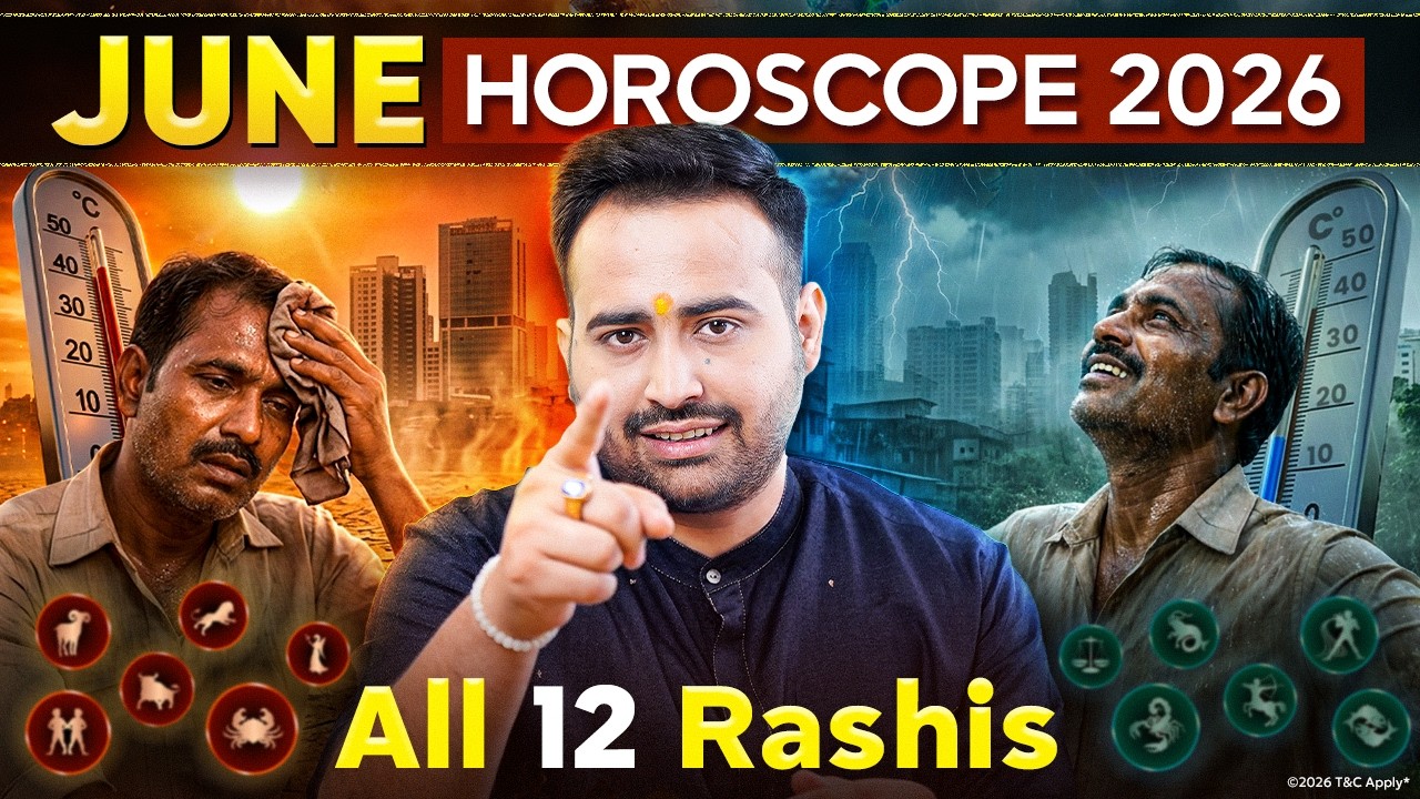 June Monthly Horoscope 2026 | Mesh Se Meen Rashi Ka Rashifal Aur Upay, Astro Arun Pandit