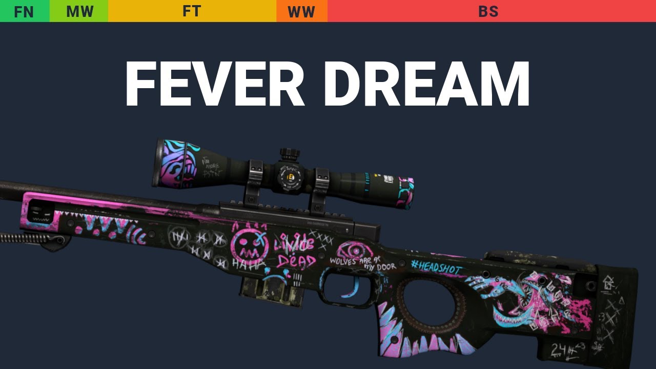AWP Fever Dream - Skin Float And Wear Preview