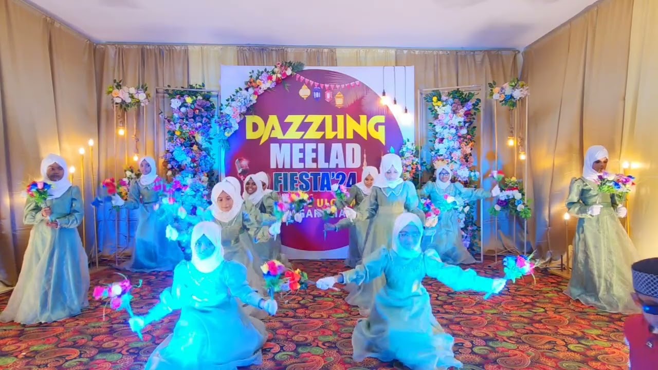 Flower Show By Girls | Dazzling Meelad Fiesta'24 | DUM CH NAGAR THAYYIL