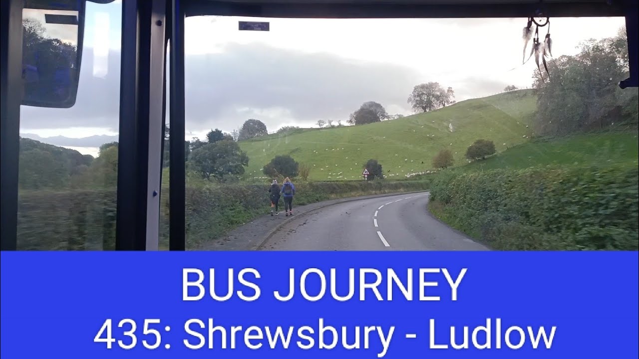 🇬🇧 BUS JOURNEY | Minsterley Motors 435: Shrewsbury - Ludlow