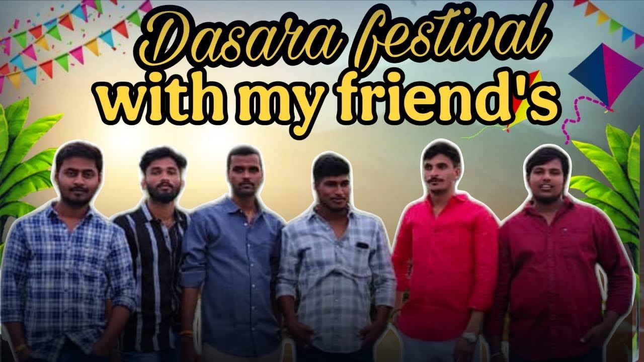 DASARA FESTIVAL in our village 2k25|| Full enjoy with my friends||#telangana