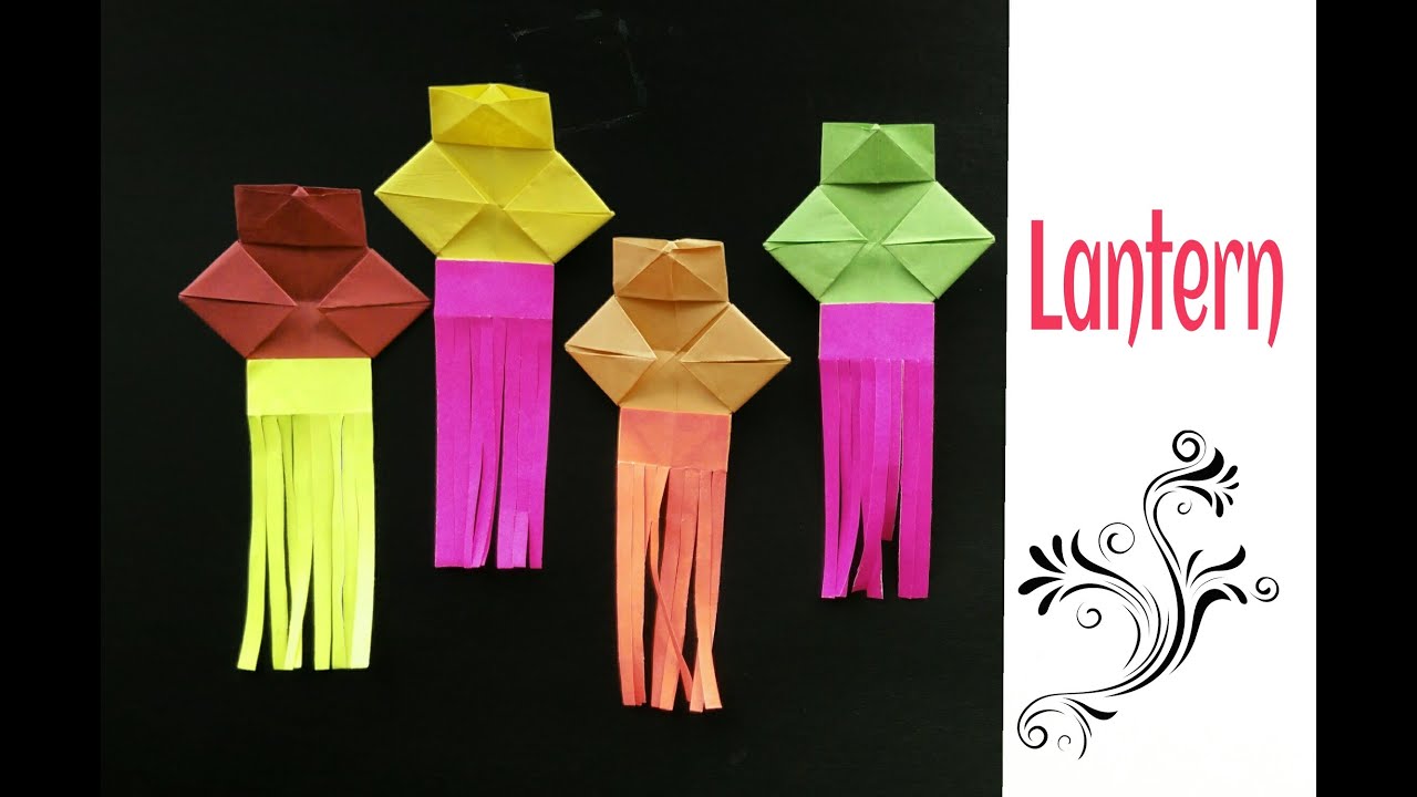 Easy & Simple Origami Lantern 🏮 for Diwali | Christmas | Eid - DIY Tutorial by Paper Folds (Kandil)