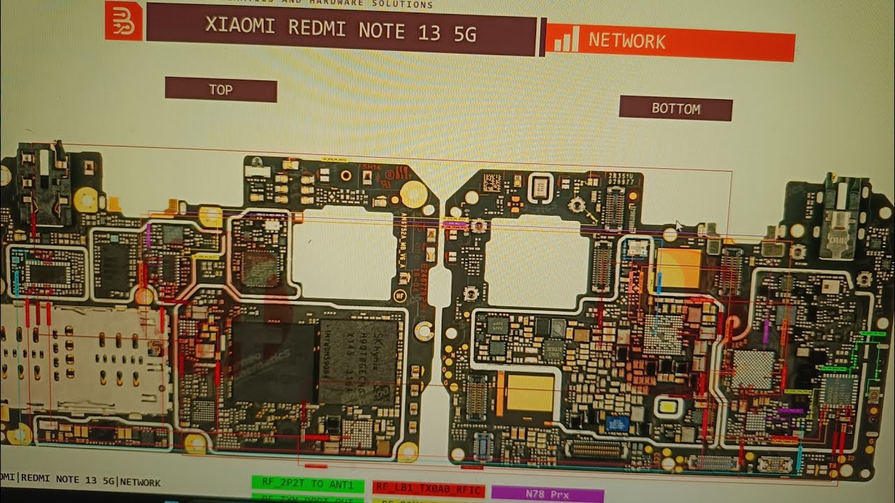 Redmi 13c Network Schematic diagram Full Explan