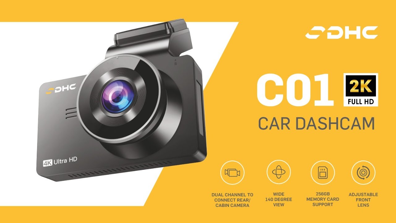 DHC C01 DASHCAM | Performance Review | 2K + 1080p Resolution