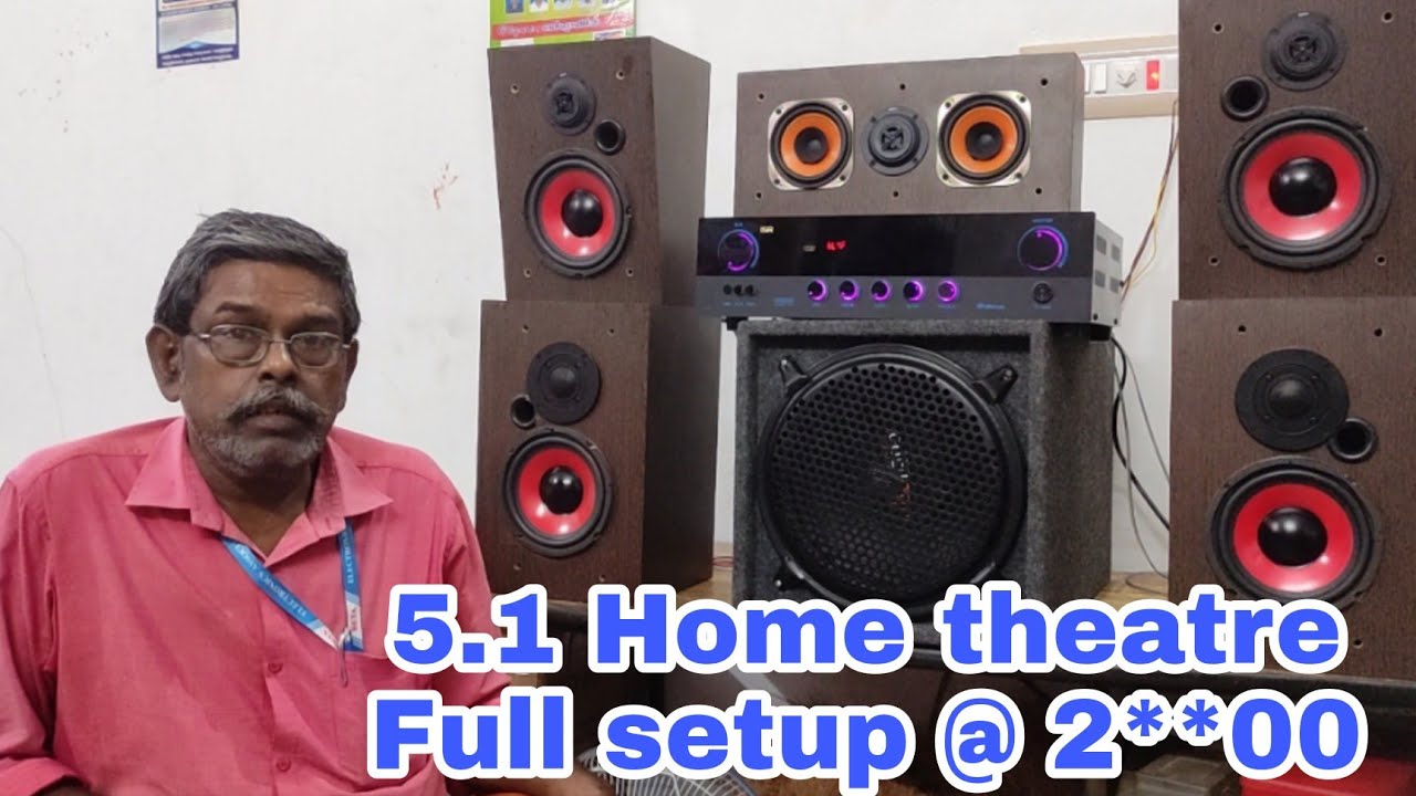 5.1 home theatre full setup @israudiomachine8216 #5.1hometheatre #basstest #israudiomachine