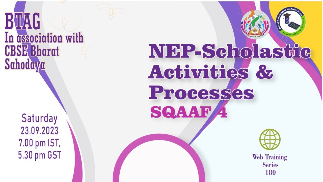 NEP SCHOLASTIC ACTIVITIES & PROCESSES--SQAAF 4