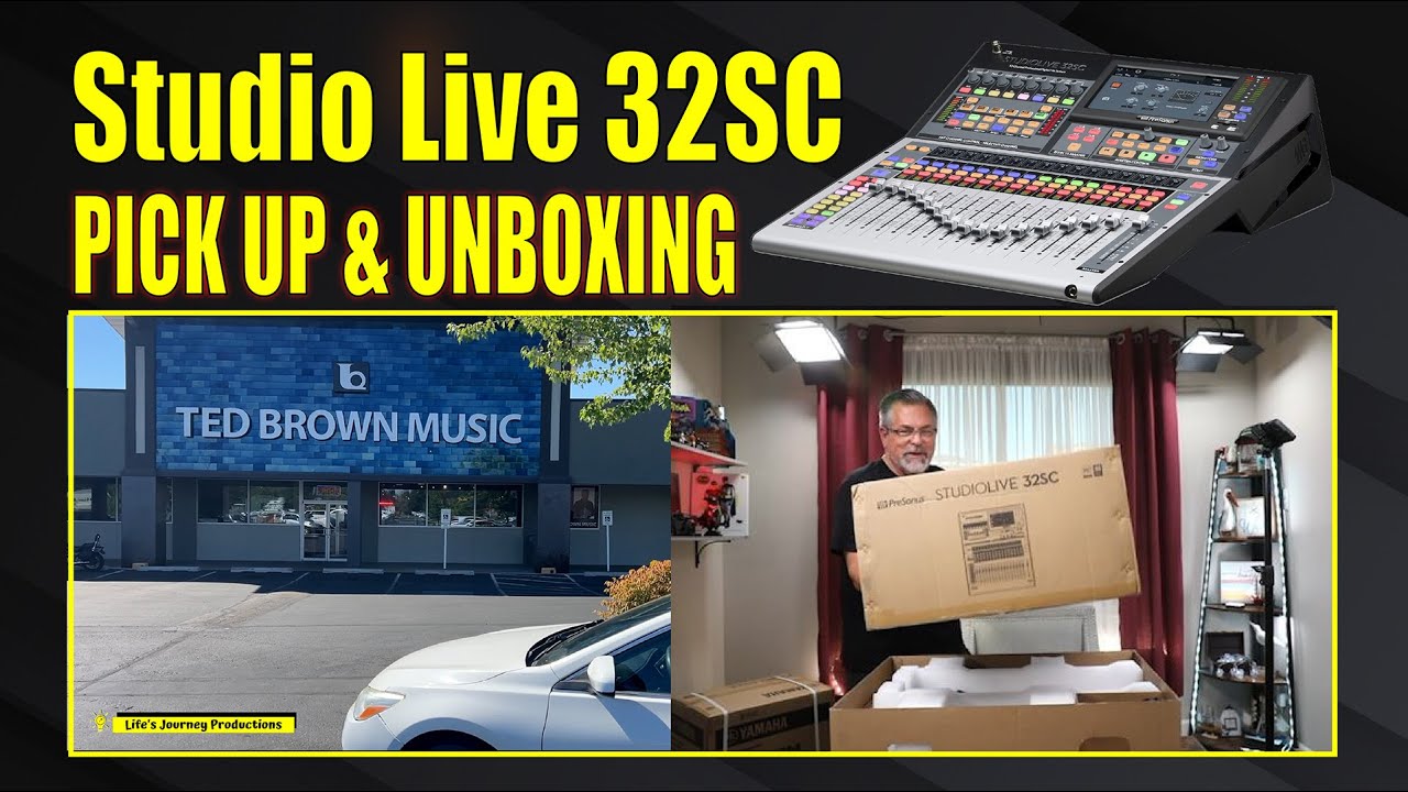 Presonus Studio Live 32SC Mixer Pick Up, Unboxing, Firmware Update and More!