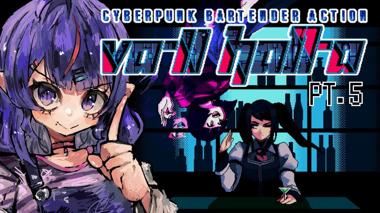 【VA-11 HALL-A】Please no more trauma for Jill... I just wanna serve drinks 💜💊 