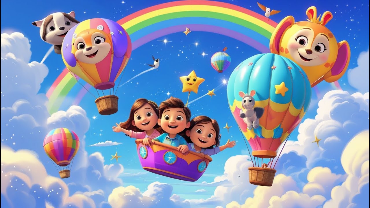 Balloon Ride in the Sky! &ndash; Kids Song 🎈☁️