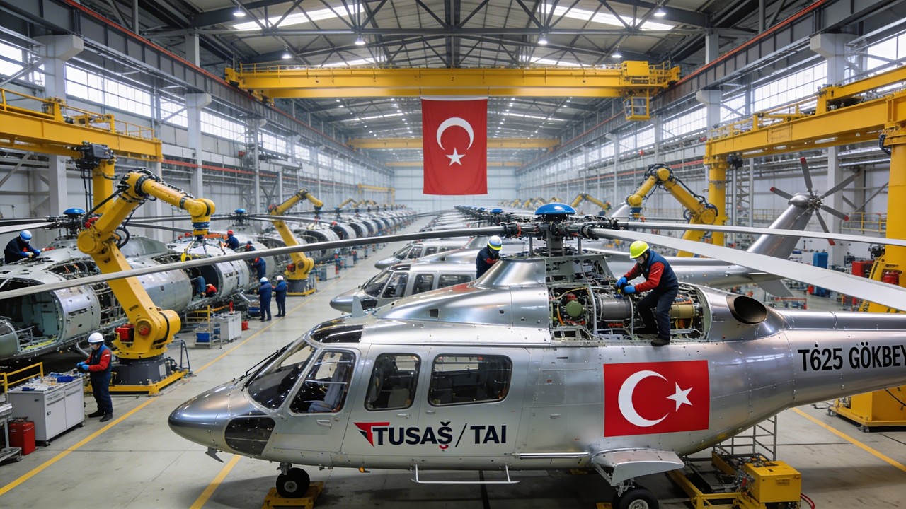 Inside the T625 GÖKBEY Factory: Assembling Turkey's First Indigenous Utility Helicopter 🇹🇷🚁