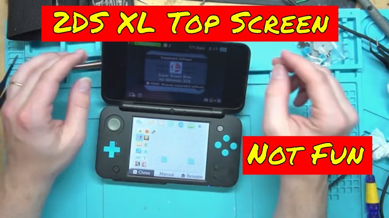 2DS XL Top Screen Repair and Install