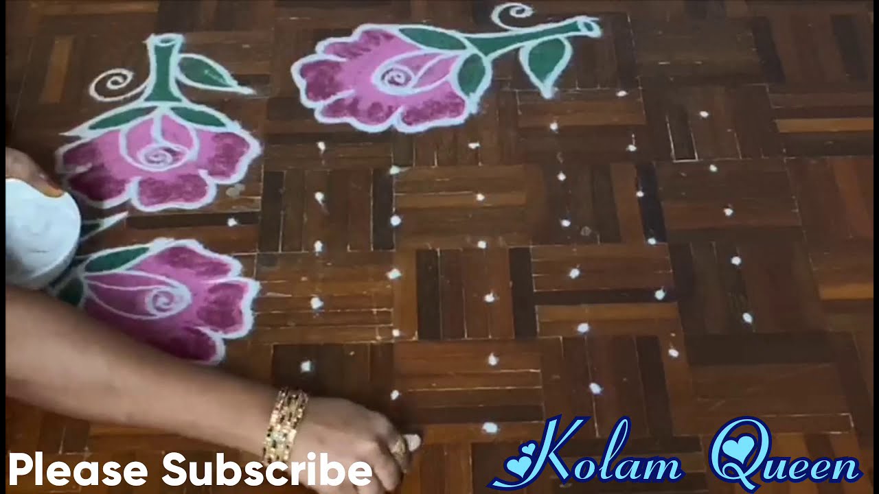 #Rose Kolam #Poo Kolam #Flower Kolam #Kolam Queen