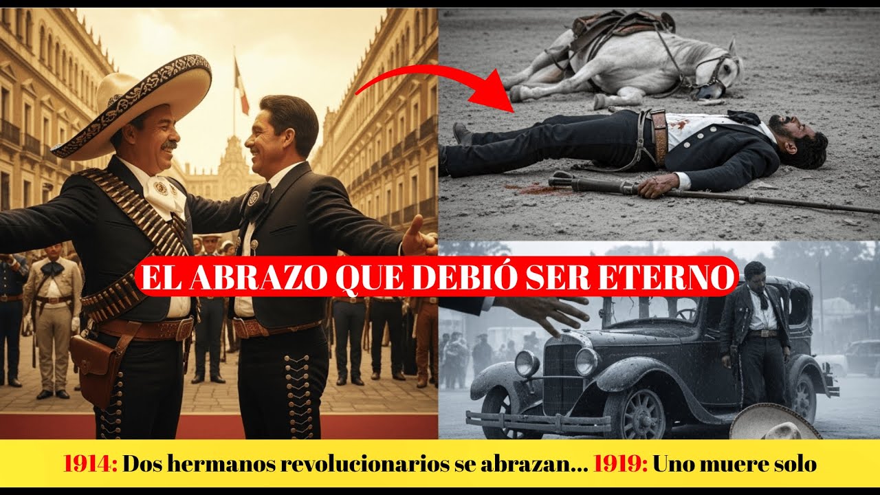 El abrazo que cambió México - Pancho Villa - Emiliano Zapata