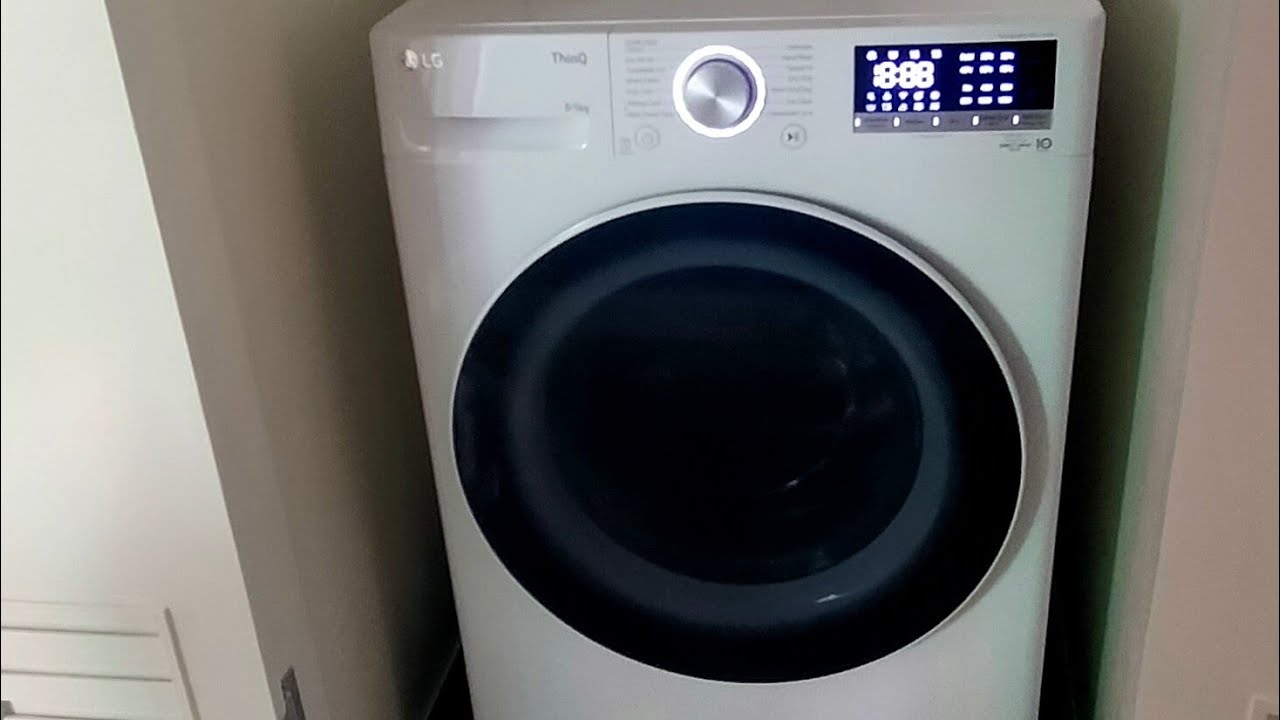 LG WASHING MACHINE DEMONSTRATION MODEL: FV1208D4W 8/5 WASH TO DRY (TAGALOG VERSION)