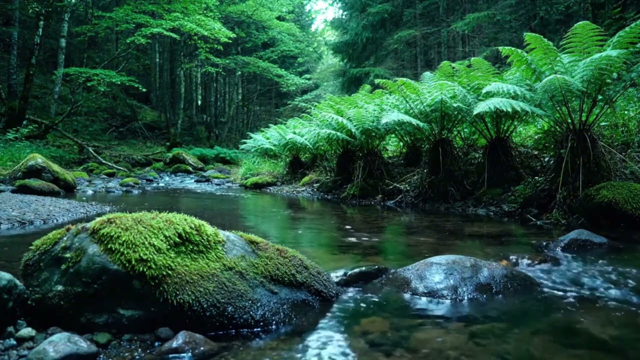 Mountain Stream Ambience | Stress Relief Water Sounds