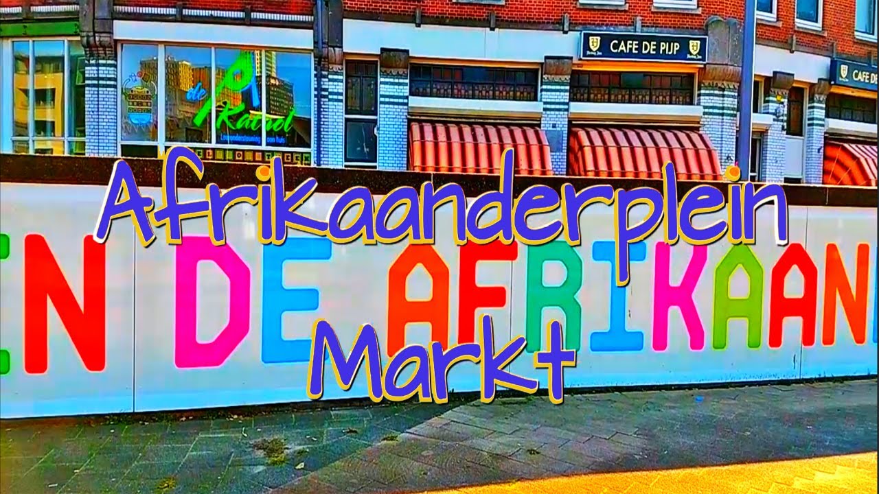 Afrikaanderpleinmarkt in Rotterdam Zuid, Nederlands commentaar, in HD