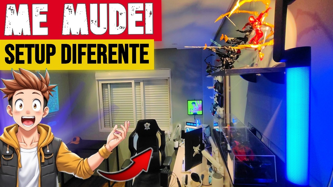 ME MUDEI GALERA 😲🏡💻! Transformando o Meu Setup Gamer