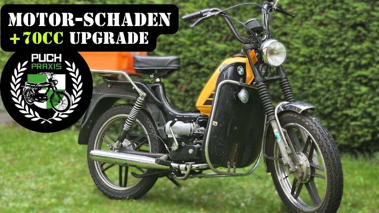 Mehr Kubik für die Post! Puch X50 mit 70er BADASS Zylinder!