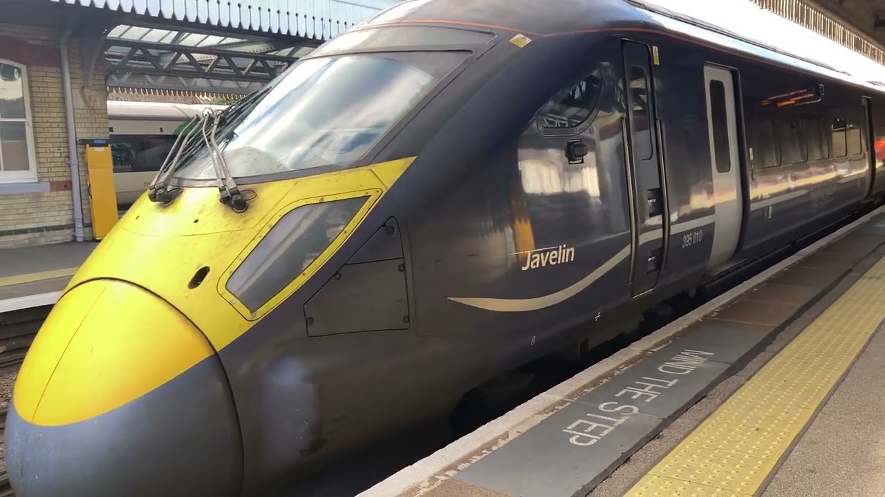 Class 395 departing Faversham