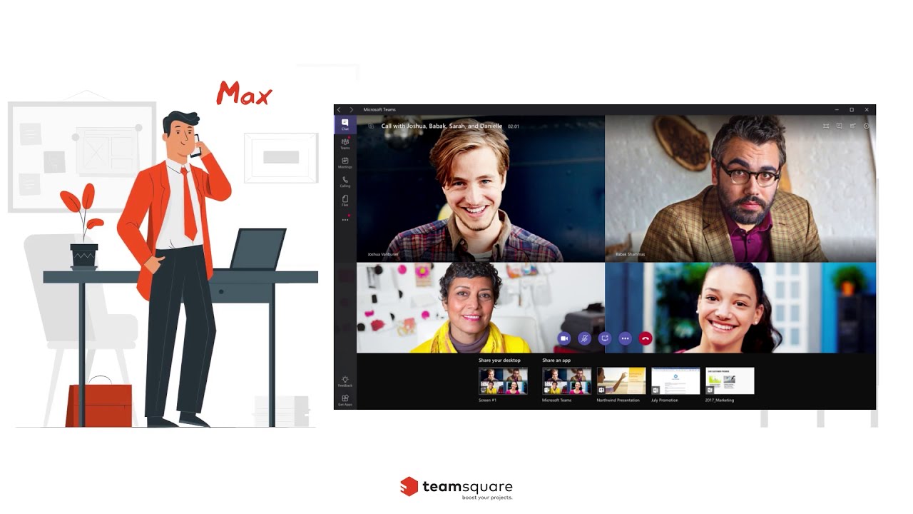 La collaboration avec Microsoft Teams • Teamsquare