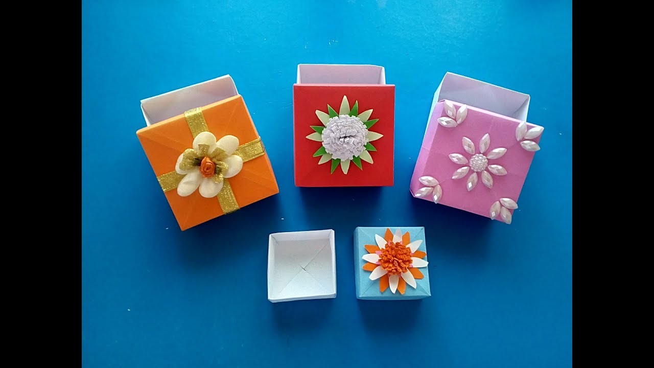 Kağıttan kolay kutu yapımı/ how to make a paper box- origami box