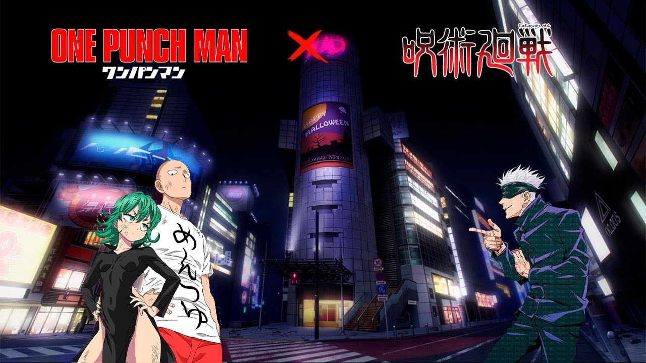 Saitama y tatsumaki en jujutsu kaisen capitulo 1