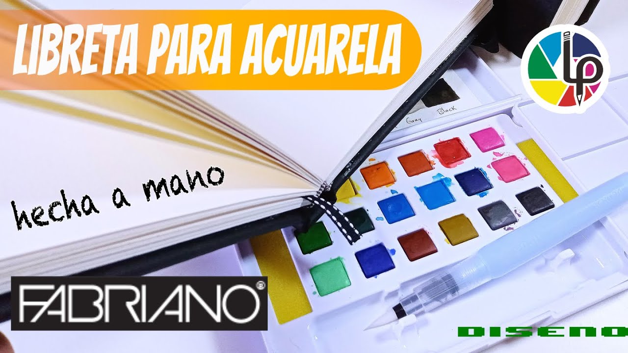 Libreta para acuarela Fabriano 300g. Hecha a mano