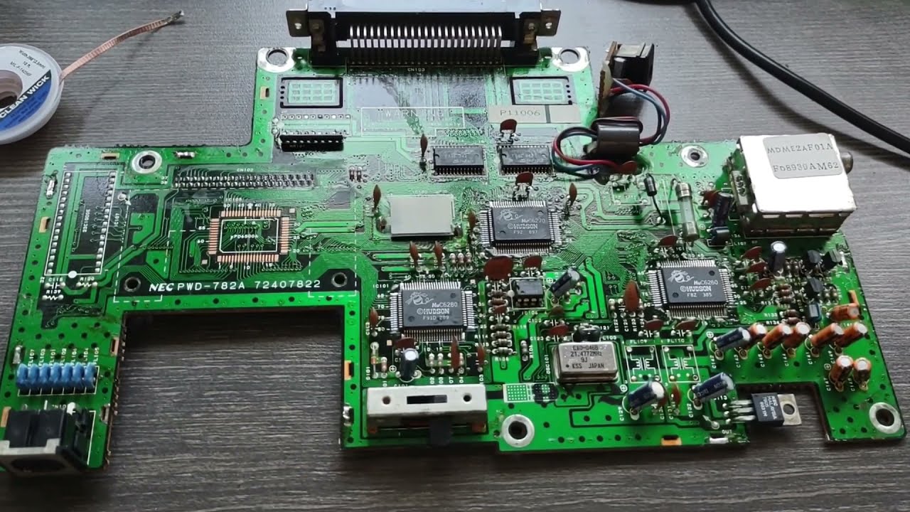 TurboGrafx-16 Capacitor Replacement /w Jailbar Fix