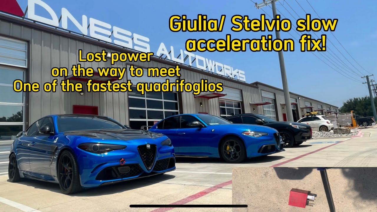 Giulia Stelvio 2.0T: медленное ускорение, проблема с потерей мощности реле! (Встречаем Quadrifogl...