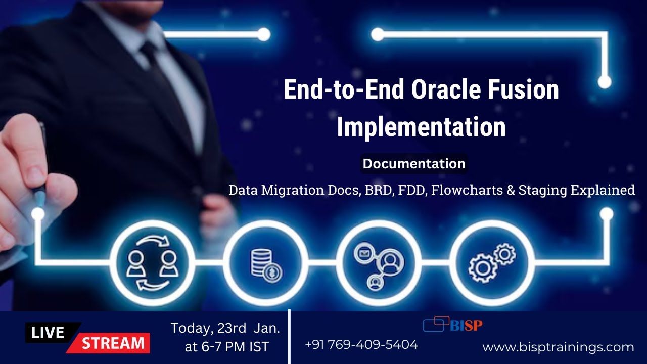 Oracle Fusion Implementation: Data Migration, BRD, FDD, Flowcharts & Staging Area Overview